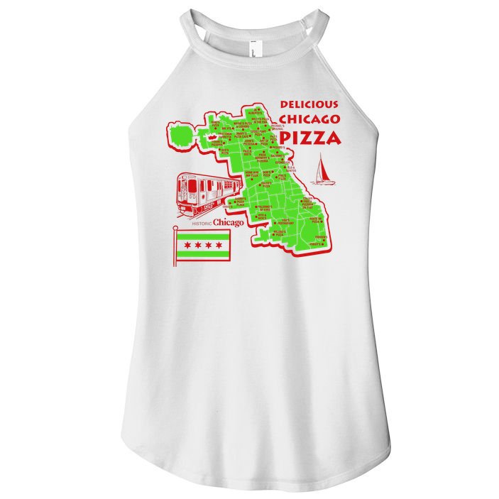 Delicious Chicago Pizza Women's Perfect Tri Rocker Tank