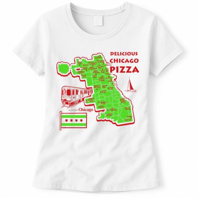 Delicious Chicago Pizza Womens T-Shirt
