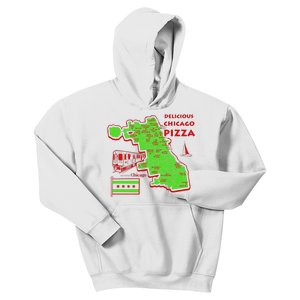 Delicious Chicago Pizza Kids Hoodie