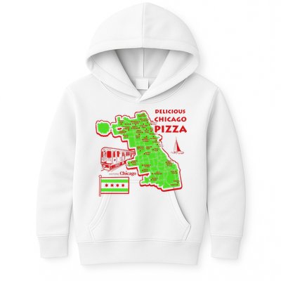 Delicious Chicago Pizza Kids Hoodie
