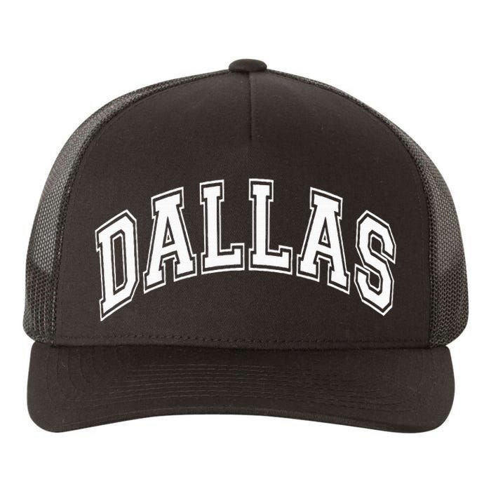 Dallas City Pride Retro Design Yupoong Adult 5-Panel Trucker Hat