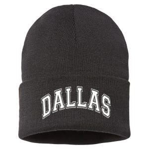 Dallas City Pride Retro Design Sustainable Knit Beanie