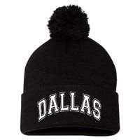 Dallas City Pride Retro Design Pom Pom 12in Knit Beanie