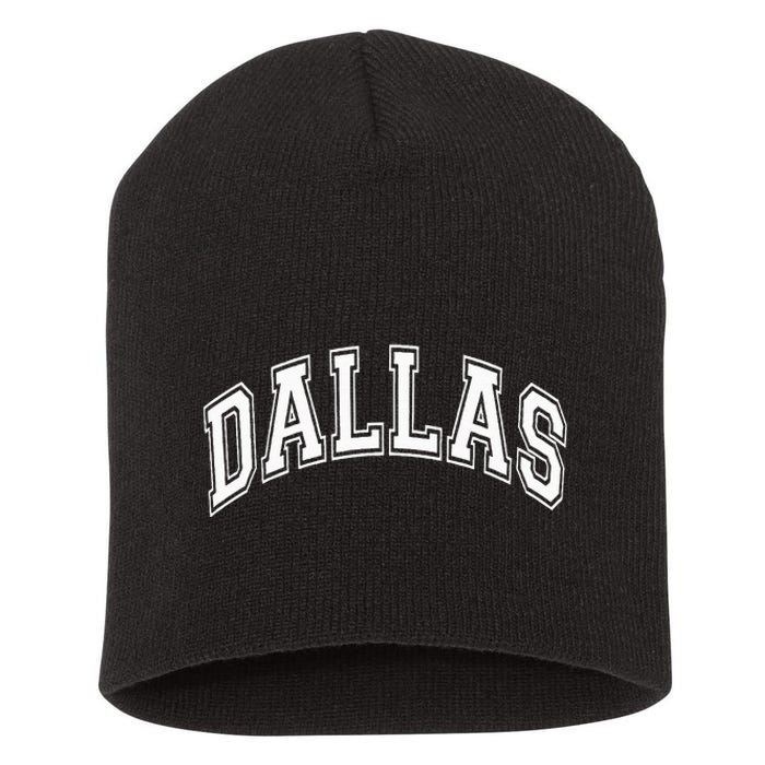 Dallas City Pride Retro Design Short Acrylic Beanie