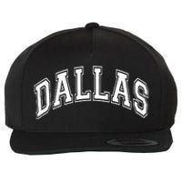 Dallas City Pride Retro Design Wool Snapback Cap