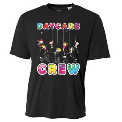 Daycare Crew Provider Gifts Funny Teacher Child Care Worker Cooling Performance Crew T-Shirt