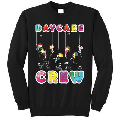 Daycare Crew Provider Gifts Funny Teacher Child Care Worker Sweatshirt