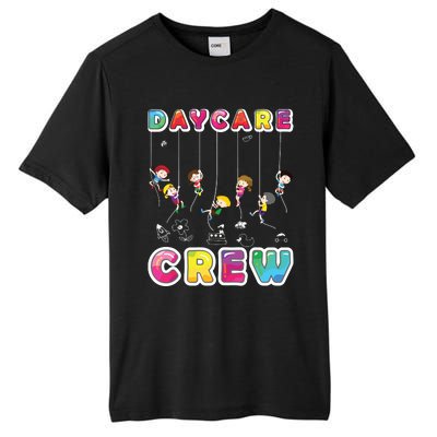 Daycare Crew Provider Gifts Funny Teacher Child Care Worker Tall Fusion ChromaSoft Performance T-Shirt