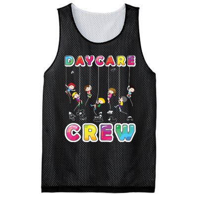 Daycare Crew Provider Gifts Funny Teacher Child Care Worker Mesh Reversible Basketball Jersey Tank