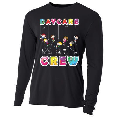 Daycare Crew Provider Gifts Funny Teacher Child Care Worker Cooling Performance Long Sleeve Crew