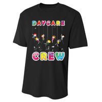 Daycare Crew Provider Gifts Funny Teacher Child Care Worker Performance Sprint T-Shirt