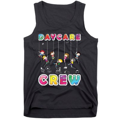 Daycare Crew Provider Gifts Funny Teacher Child Care Worker Tank Top