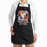 Digital Circus Pomni Everything Is Fine Full-Length Apron With Pockets