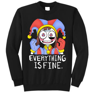 Digital Circus Pomni Everything Is Fine Sweatshirt