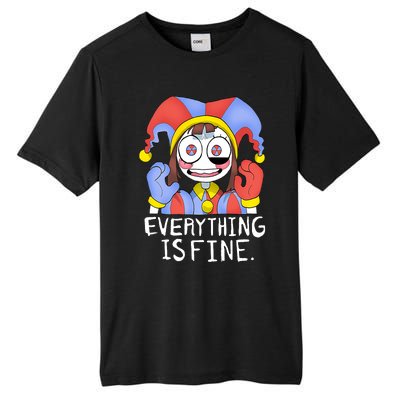 Digital Circus Pomni Everything Is Fine Tall Fusion ChromaSoft Performance T-Shirt