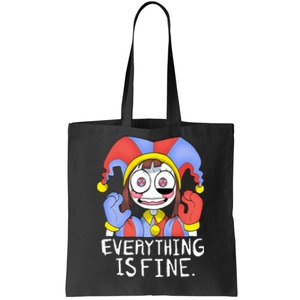 Digital Circus Pomni Everything Is Fine Tote Bag