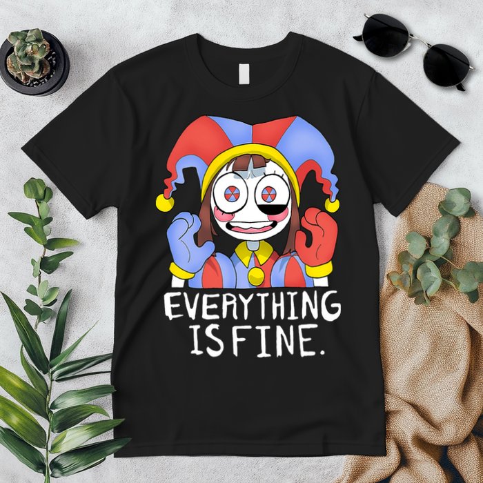 Digital Circus Pomni Everything Is Fine Premium T-Shirt