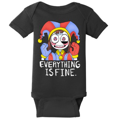 Digital Circus Pomni Everything Is Fine Baby Bodysuit