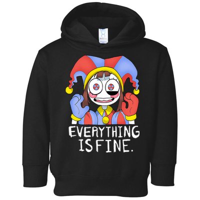Digital Circus Pomni Everything Is Fine Toddler Hoodie