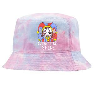 Digital Circus Pomni Everything Is Fine Tie-Dyed Bucket Hat