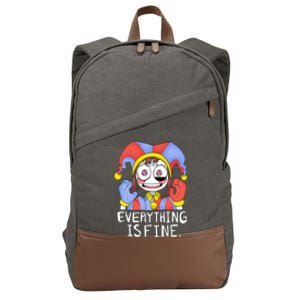 Digital Circus Pomni Everything Is Fine Cotton Canvas Backpack