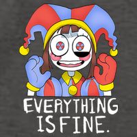 Digital Circus Pomni Everything Is Fine Vector Backpack