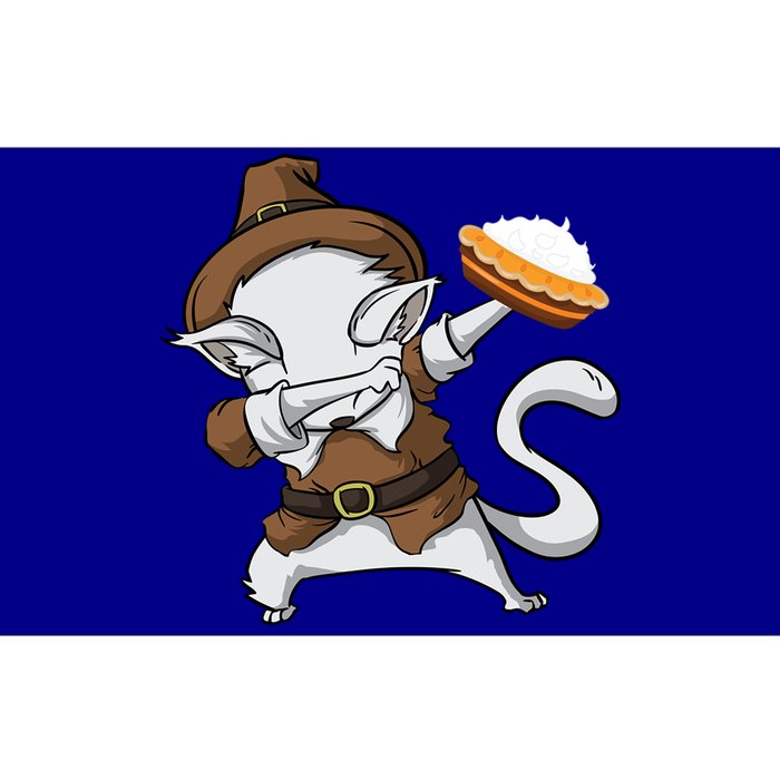 Dabbing Cat Pilgrim Holding Pumpkin Pie Thanksgiving Day Gift Bumper Sticker