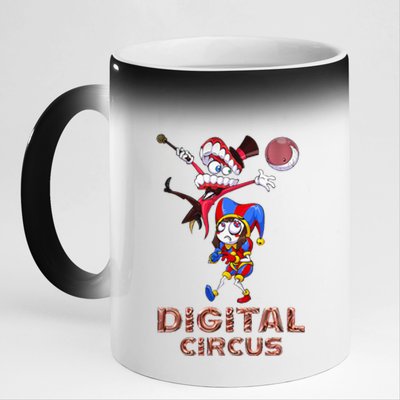 Digital Circus Pomni Funny Ragatha Jax DigitalCircus  11oz Black Color Changing Mug