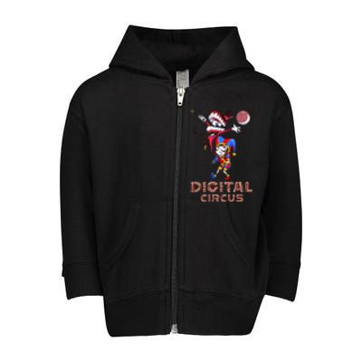 Digital Circus Pomni Funny Ragatha Jax DigitalCircus  Toddler Zip Fleece Hoodie