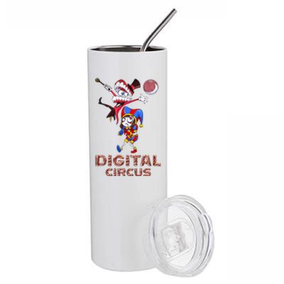 Digital Circus Pomni Funny Ragatha Jax DigitalCircus  Stainless Steel Tumbler