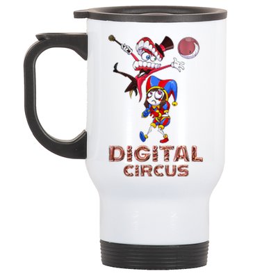 Digital Circus Pomni Funny Ragatha Jax DigitalCircus  Stainless Steel Travel Mug