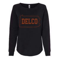 Delco County Pennsylvania Philadelphia Lovers Fan Gift Womens California Wash Sweatshirt