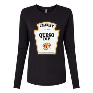 Delicious Cheesy Queso Dip Condiment Costume Party Matching Womens Cotton Relaxed Long Sleeve T-Shirt