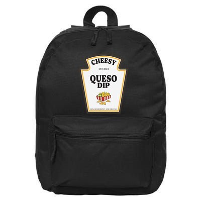 Delicious Cheesy Queso Dip Condiment Costume Party Matching 16 in Basic Backpack