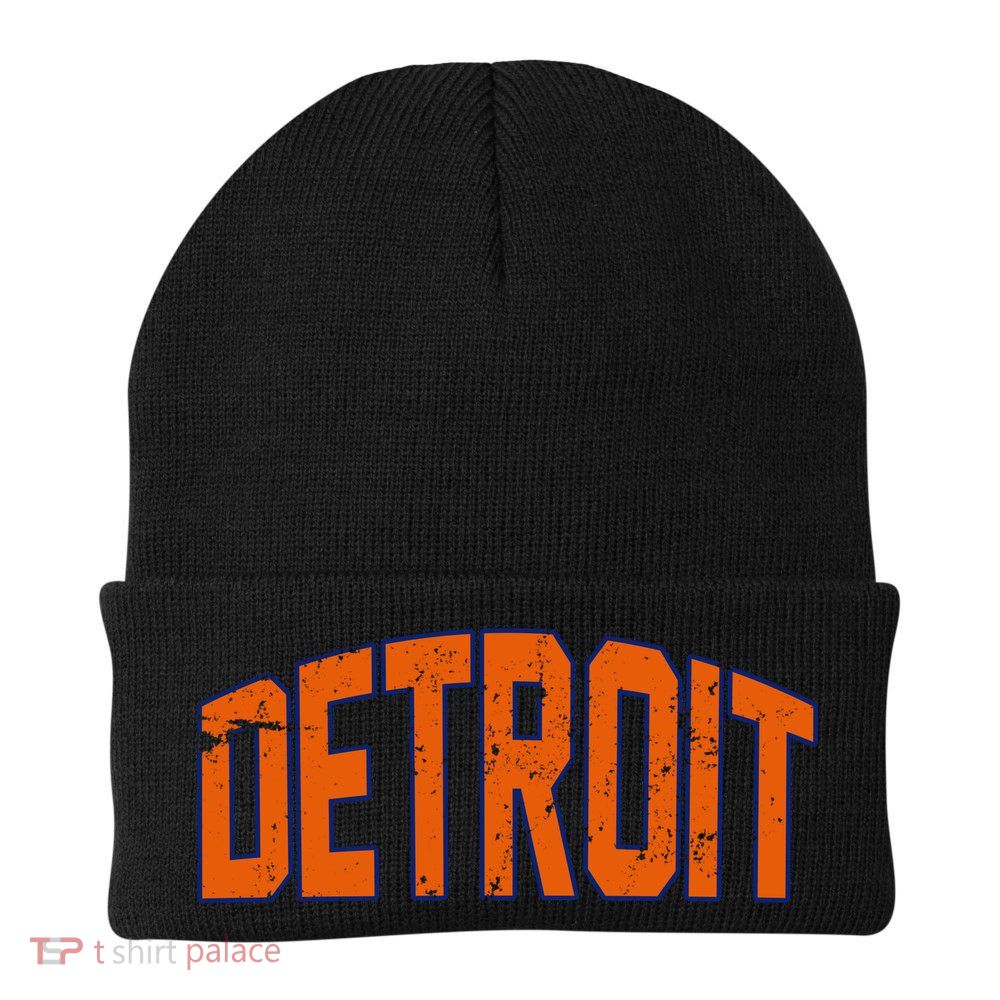 Detroit City Retro Vintage Beanie