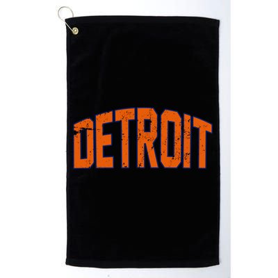 Detroit City Retro Vintage Golf Towel