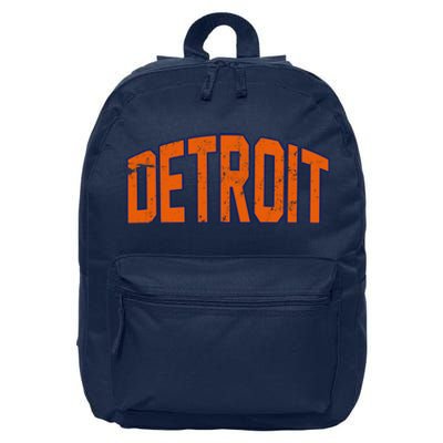 Detroit City Retro Vintage 16 in Basic Backpack