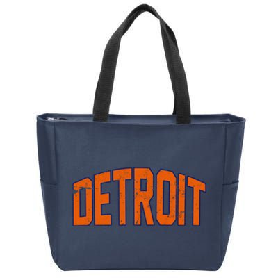 Detroit City Retro Vintage Zip Tote Bag