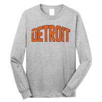 Detroit City Retro Vintage Long Sleeve Shirt