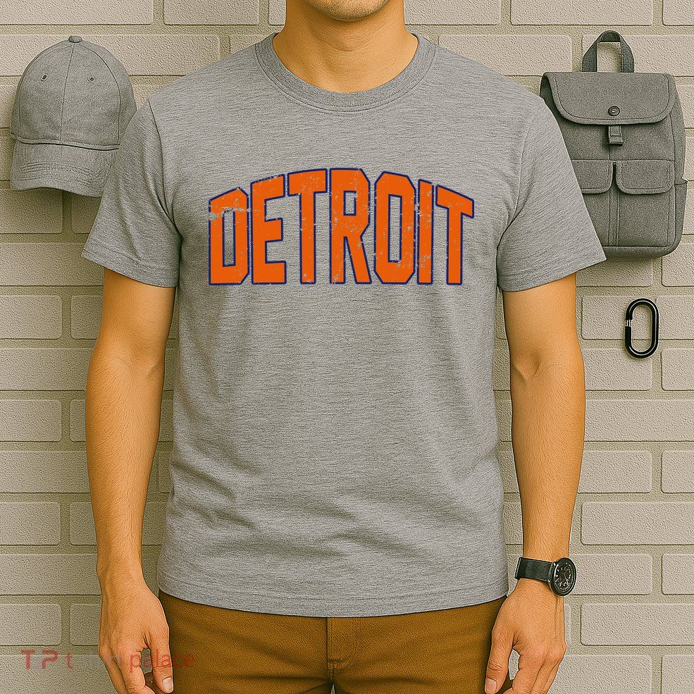 Detroit City Retro Vintage T-Shirt