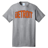 Detroit City Retro Vintage Tall T-Shirt