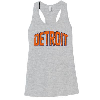 Detroit City Retro Vintage Women's Racerback Tank