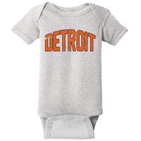 Detroit City Retro Vintage Baby Bodysuit