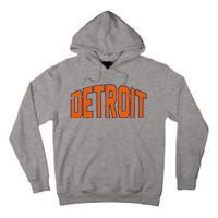 Detroit City Retro Vintage Tall Hoodie