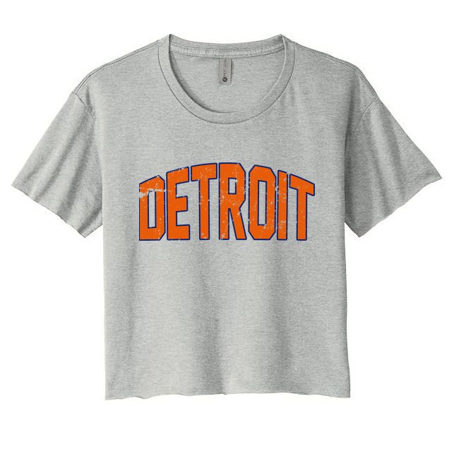 Detroit City Retro Vintage Crop Top