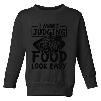 Dining Cuisine Review Food Critic Toddler Sweatshirt