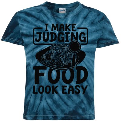 Dining Cuisine Review Food Critic Kids Tie-Dye T-Shirt