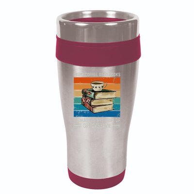 Drink Coffee Read Books Dismantle Systems Of Oppression 16oz Travel Tumbler