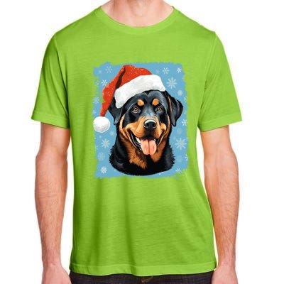 Dog Cute Rottweiler Christmas Great Gift Adult ChromaSoft Performance T-Shirt