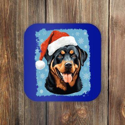 Dog Cute Rottweiler Christmas Great Gift Coaster